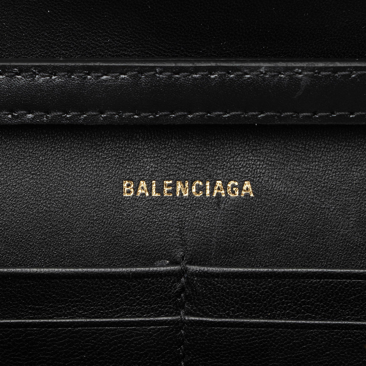 Balenciaga Shiny Calfskin Hourglass Wallet on Chain Bag 23824 hardware detail