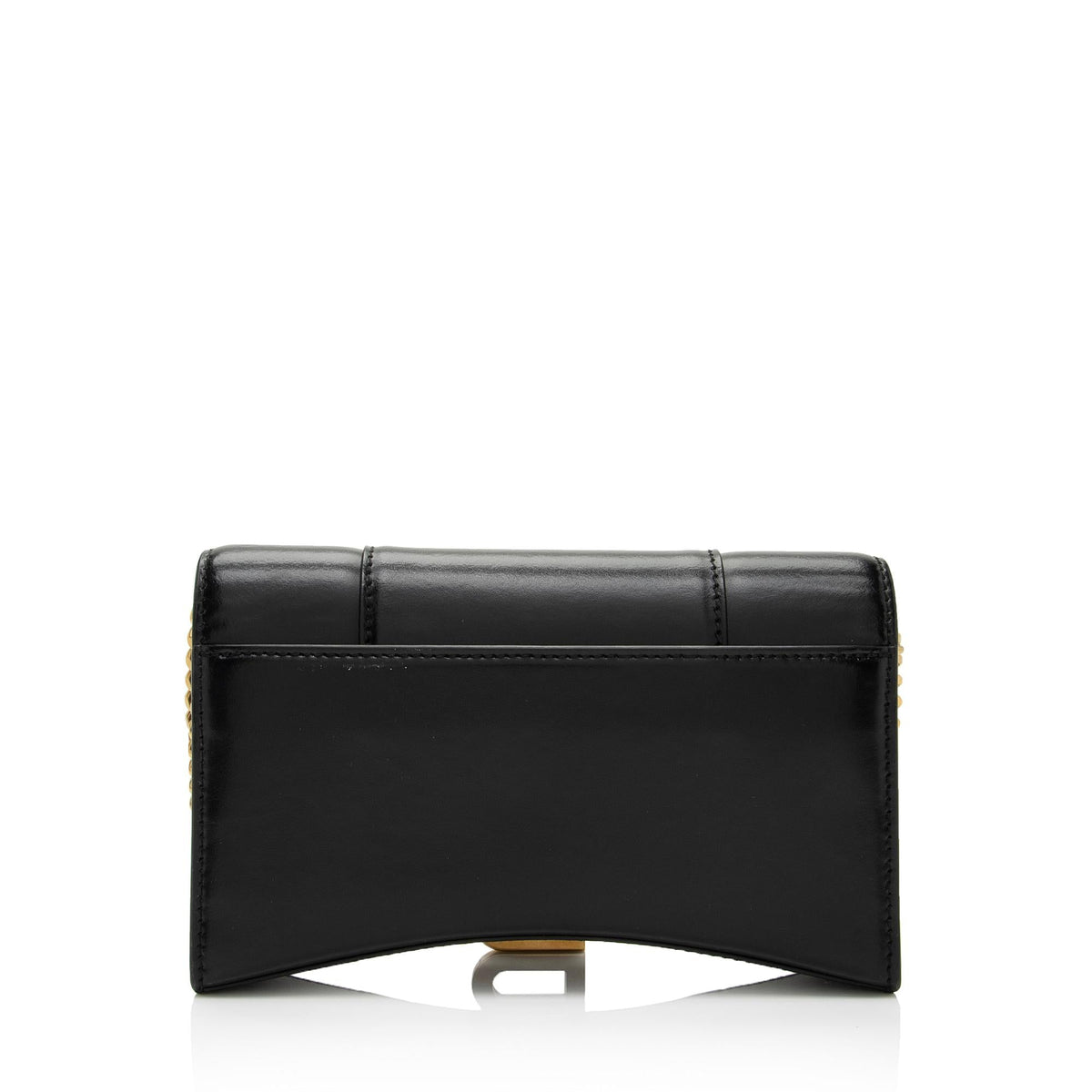 Balenciaga Shiny Calfskin Hourglass Wallet on Chain Bag RgTbFx angle view