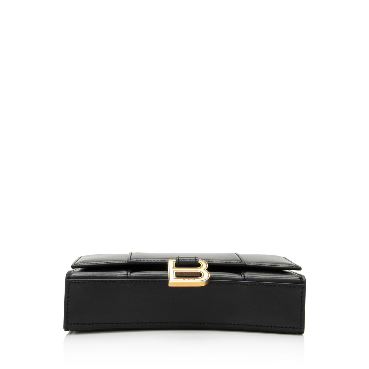 Balenciaga Shiny Calfskin Hourglass Wallet on Chain Bag RgTbFx back view