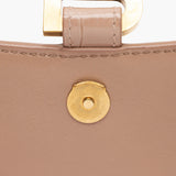 Balenciaga Shiny Croc Embossed Calfskin Hourglass Chain Bag front view