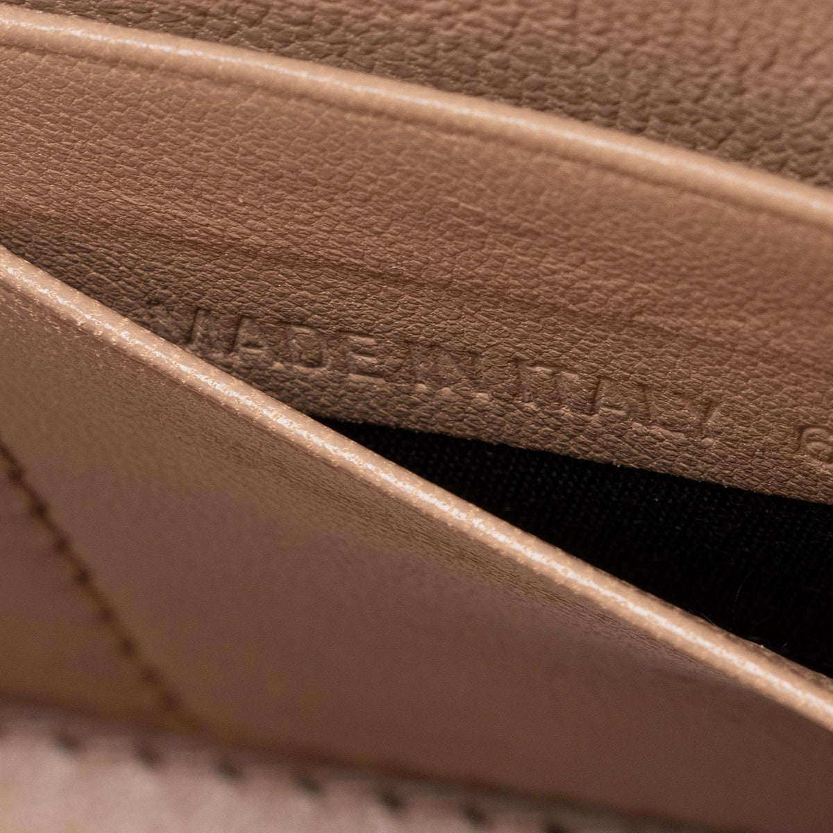 Balenciaga Shiny Croc Embossed Calfskin Hourglass Chain Bag close-up view