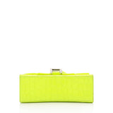 Balenciaga Shiny Croc Embossed Calfskin Hourglass XS Satchel vSVXrb angle view