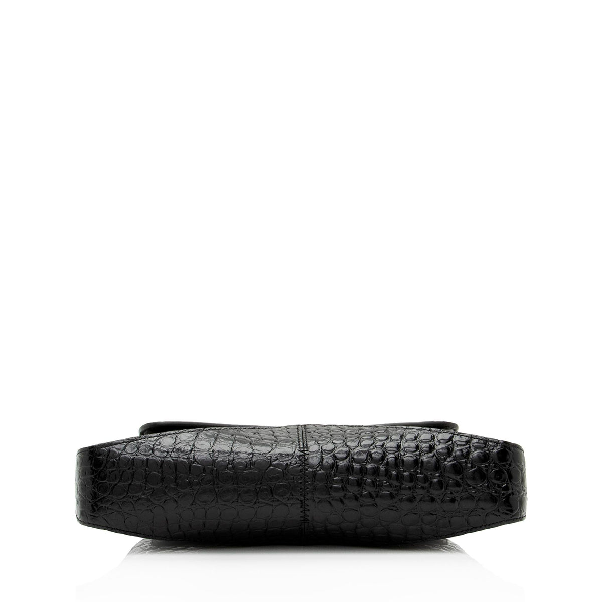 Balenciaga Shiny Croc Embossed Calfskin XX Small Flap Bag back view