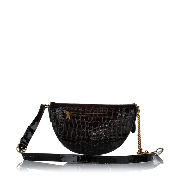 Balenciaga Souvenir Embossed Patent Leather Belt Bag — Designer Belt Bag