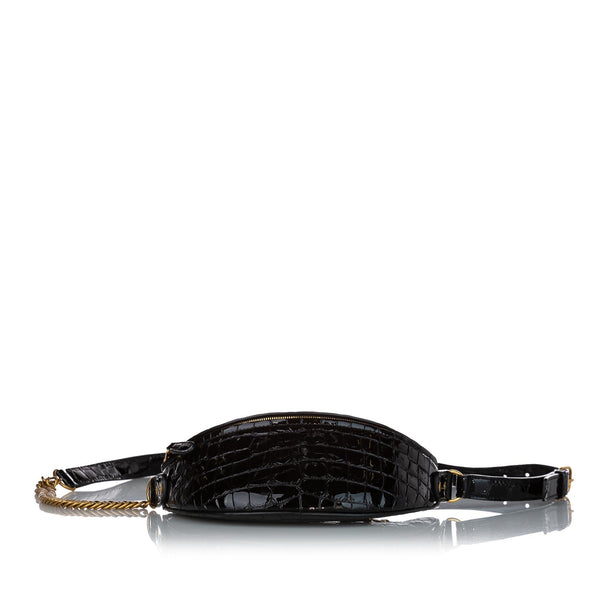 Balenciaga Souvenir Embossed Patent Leather Belt Bag — Designer Belt Bag