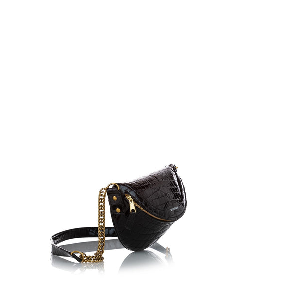 Balenciaga Souvenir Embossed Patent Leather Belt Bag — Designer Belt Bag