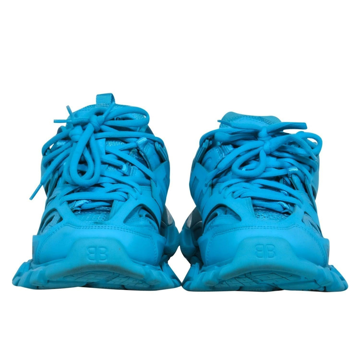 Side view of Balenciaga sneaker Blue premium designer bag