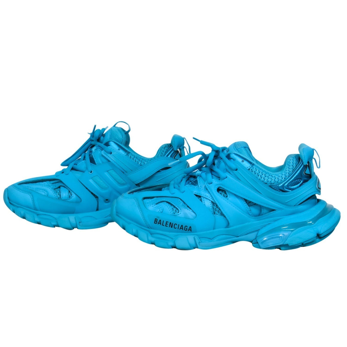 Balenciaga authentic luxury sneaker Blue leather craftsmanship