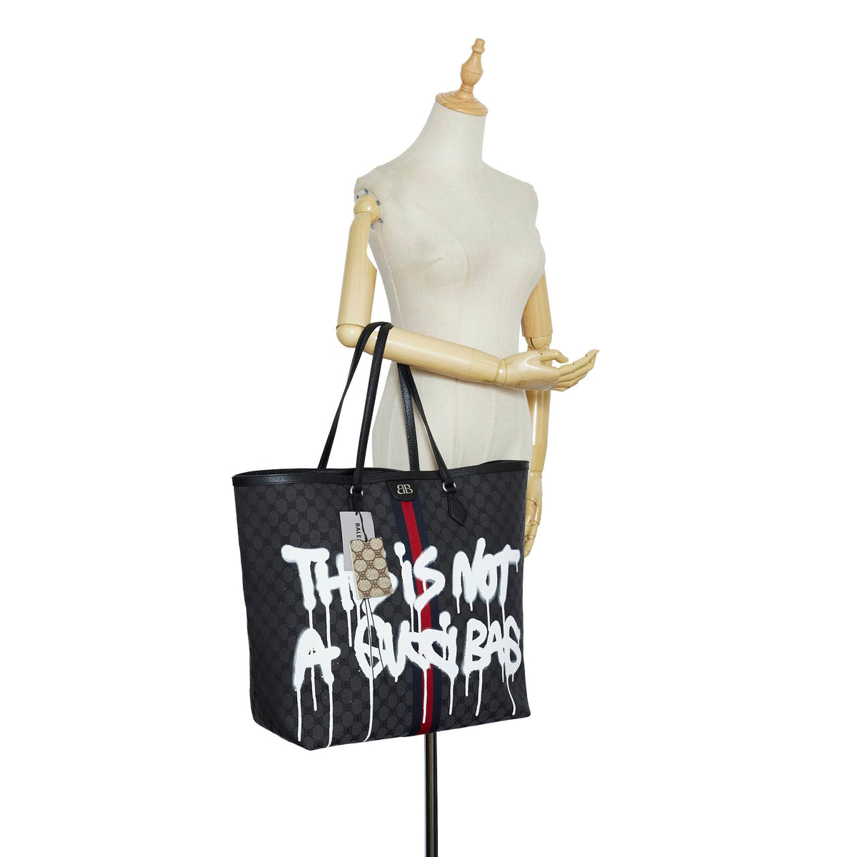 Balenciaga The Hacker Project Graffiti BB Supreme Tote interior view
