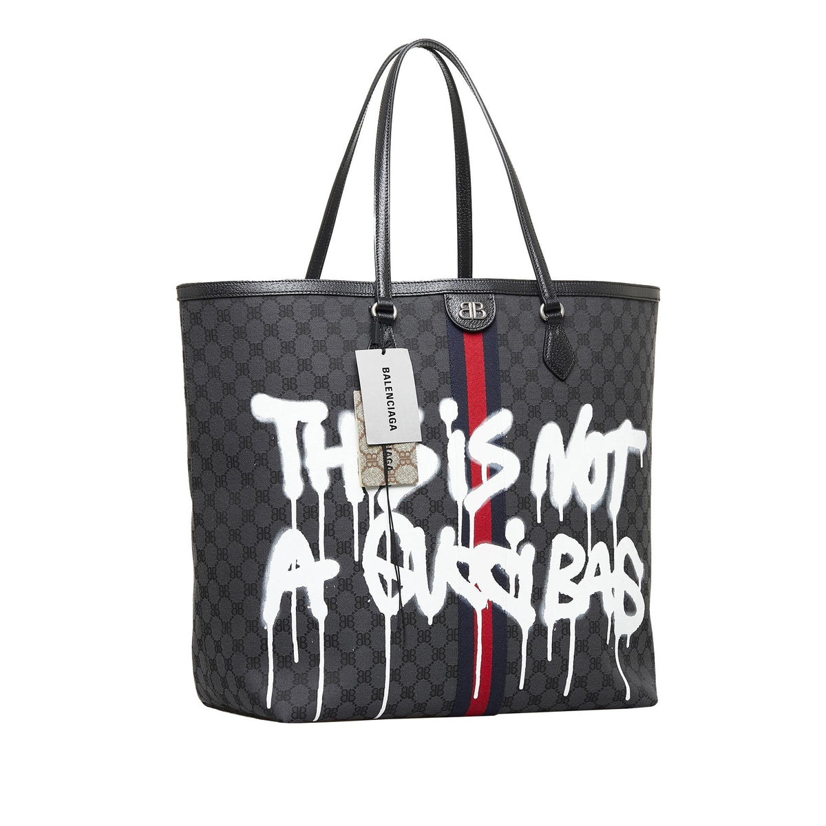 Balenciaga The Hacker Project Graffiti BB Supreme Tote side view