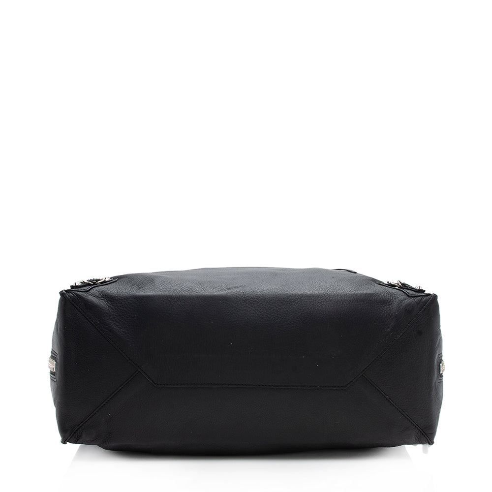 Balenciaga Veau Leather Papier A4 Zip Around Tote | Authentic Pre-Owned back view