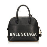 Balenciaga Ville Leather Satchel 36560 | Authentic Pre-Owned angle view