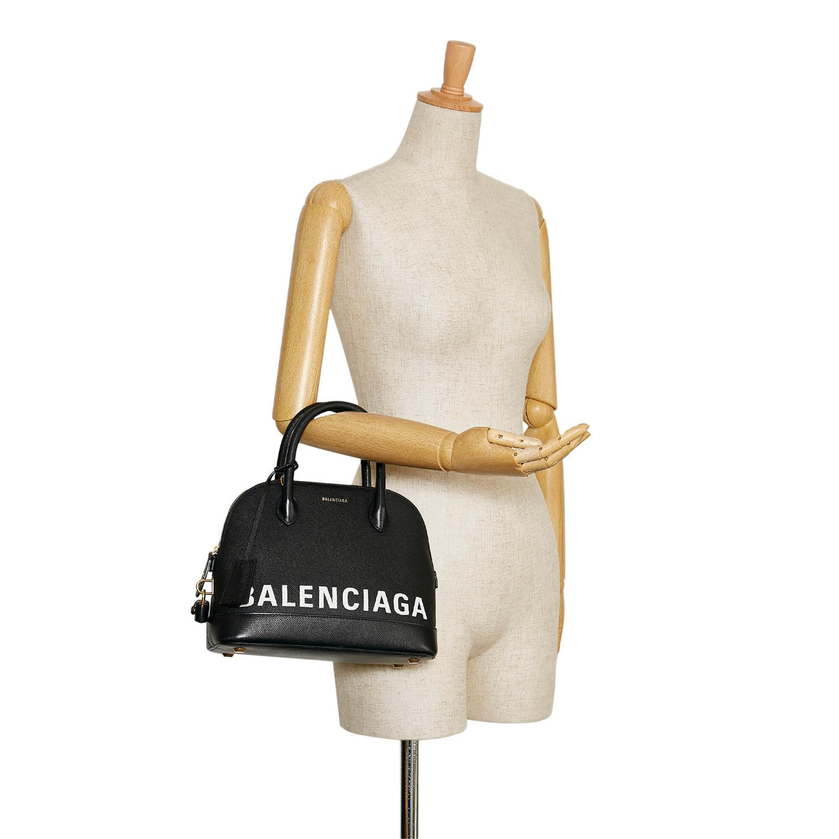 Balenciaga Ville Leather Satchel 36560 | Authentic Pre-Owned back view