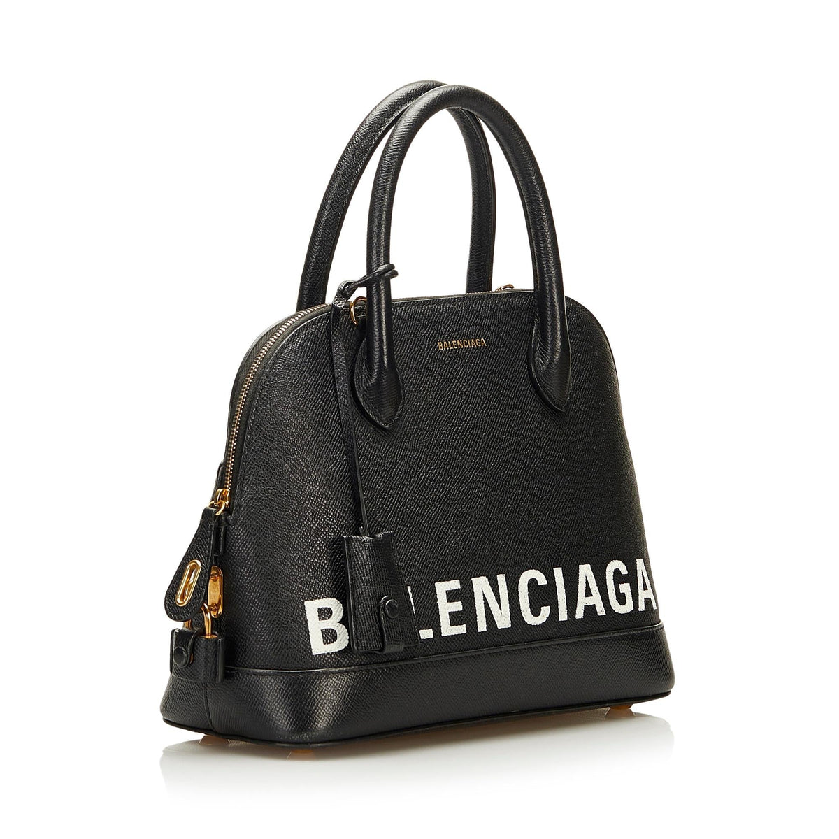 Balenciaga Ville Leather Satchel 36560 | Authentic Pre-Owned side view