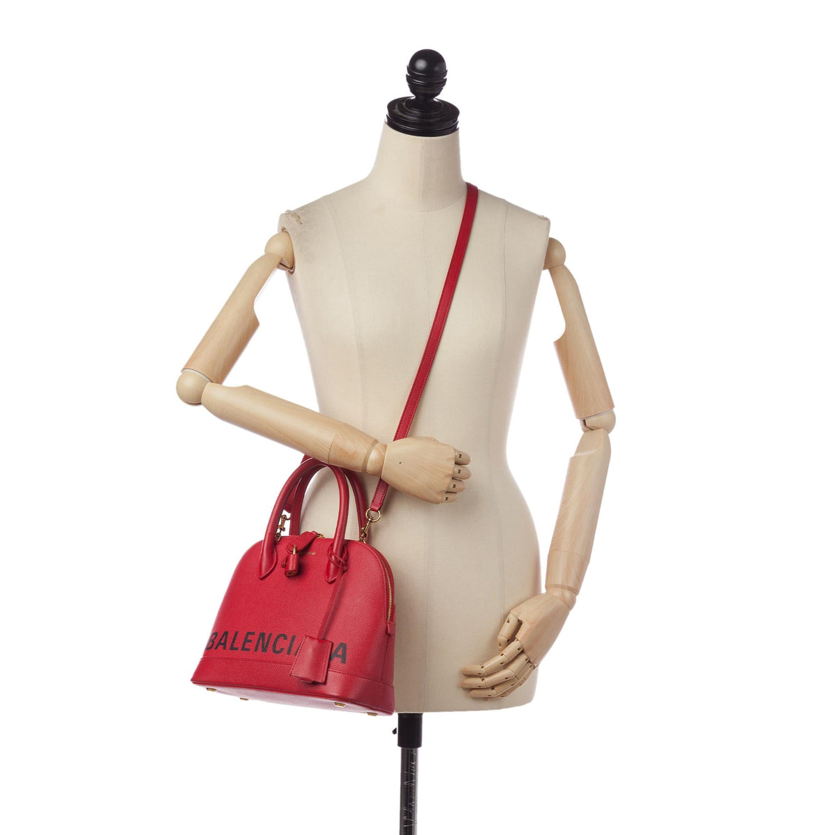 Balenciaga Ville Leather Satchel 37716 | Authentic Pre-Owned back view