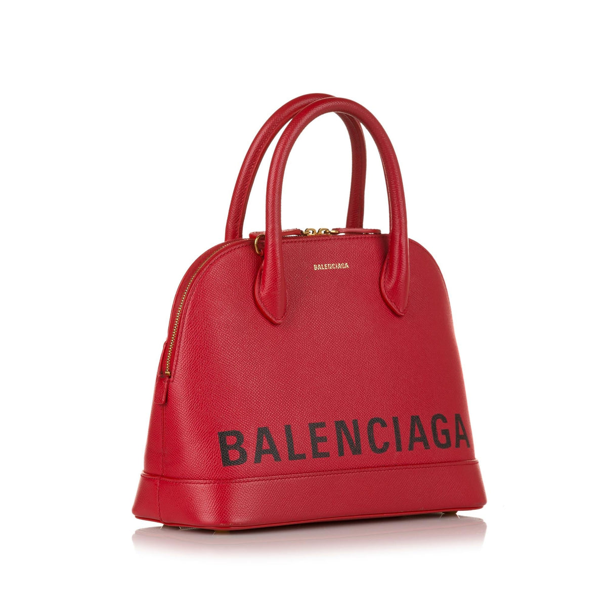 Balenciaga Ville Leather Satchel RNCLqi | Authentic Pre-Owned side view
