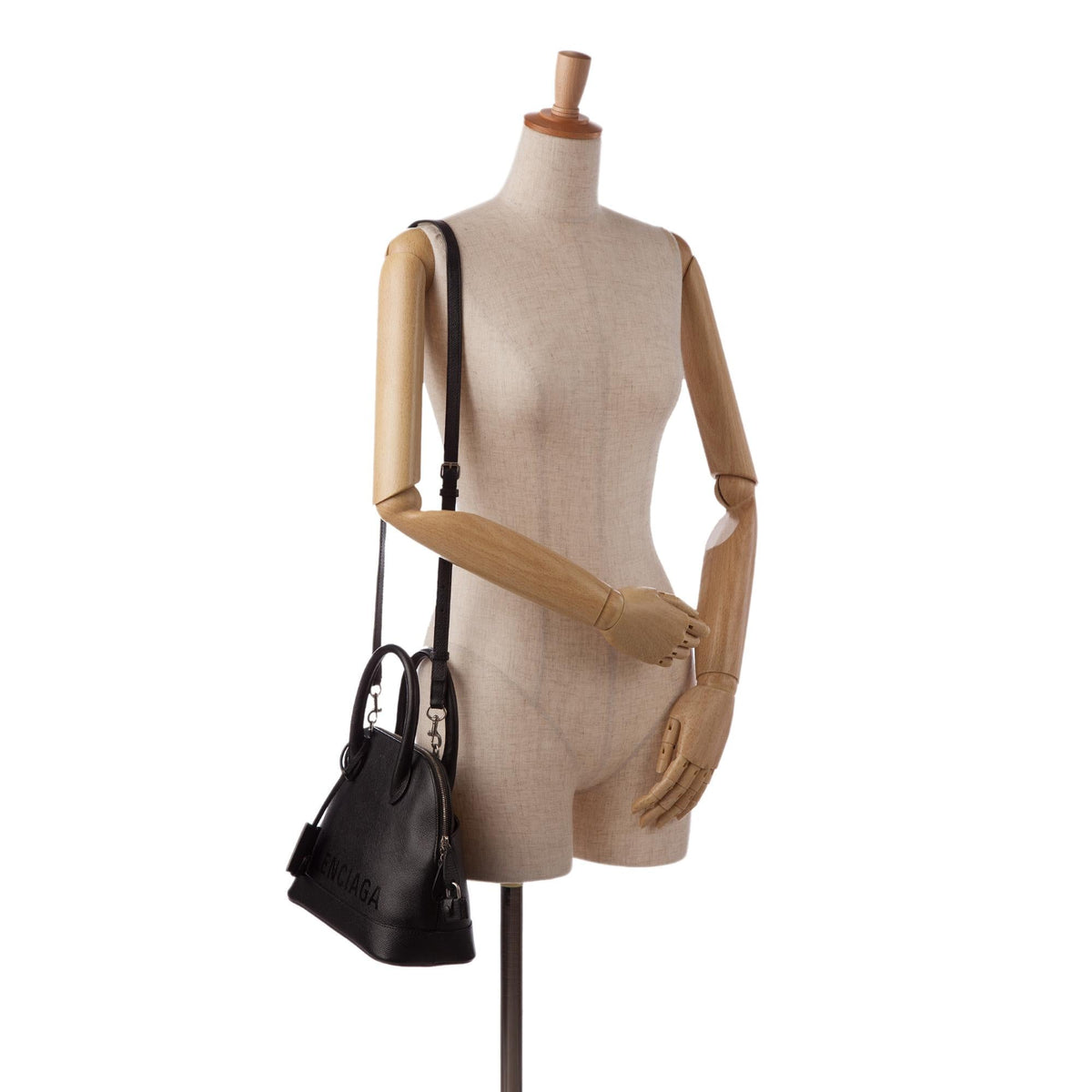 Balenciaga Ville S Top Handle Satchel wQVOrs | Authentic Pre-Owned interior view