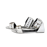 Balenciaga authentic luxury sandal White leather craftsmanship