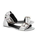 Balenciaga women's sandal White luxury designer leather