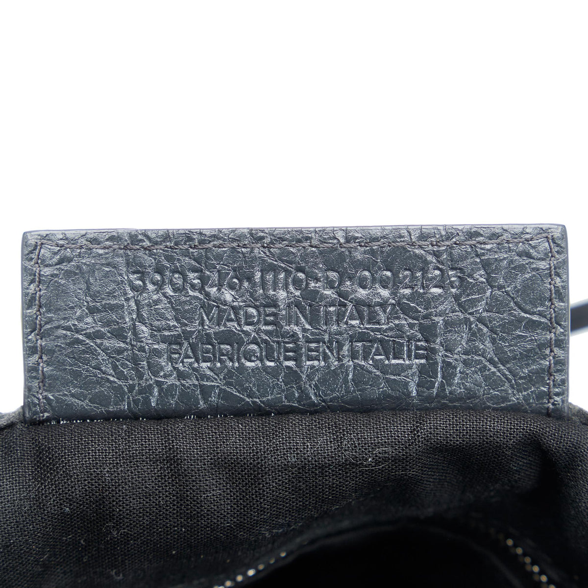 Balenciaga XS Navy Cabas lF12lK | Authentic Pre-Owned close-up view