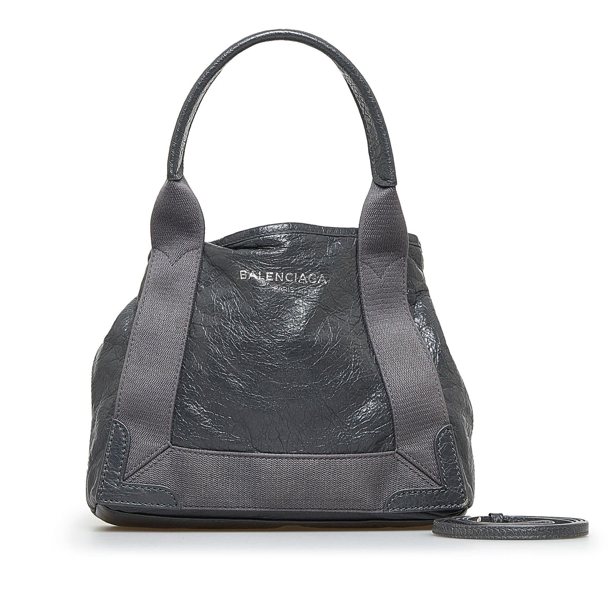Balenciaga XS Navy Cabas lF12lK | Authentic Pre-Owned interior view