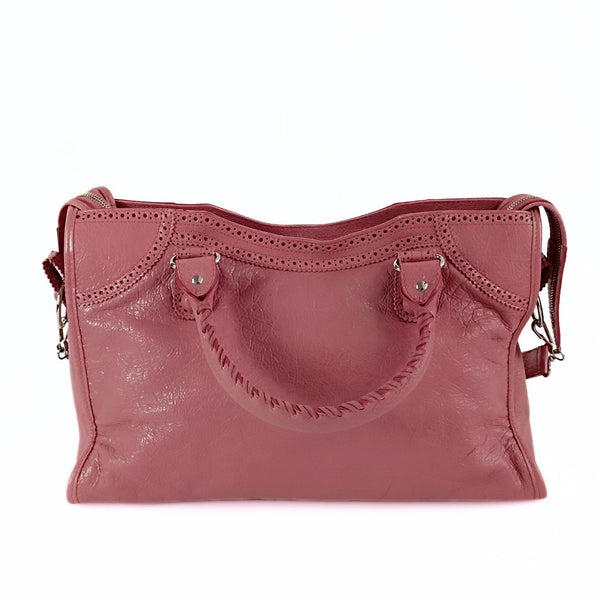 Balenciaga City shoulder bag in pink leather — Designer Shoulder Bag