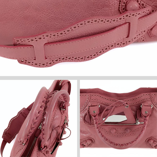 Balenciaga City shoulder bag in pink leather — Designer Shoulder Bag