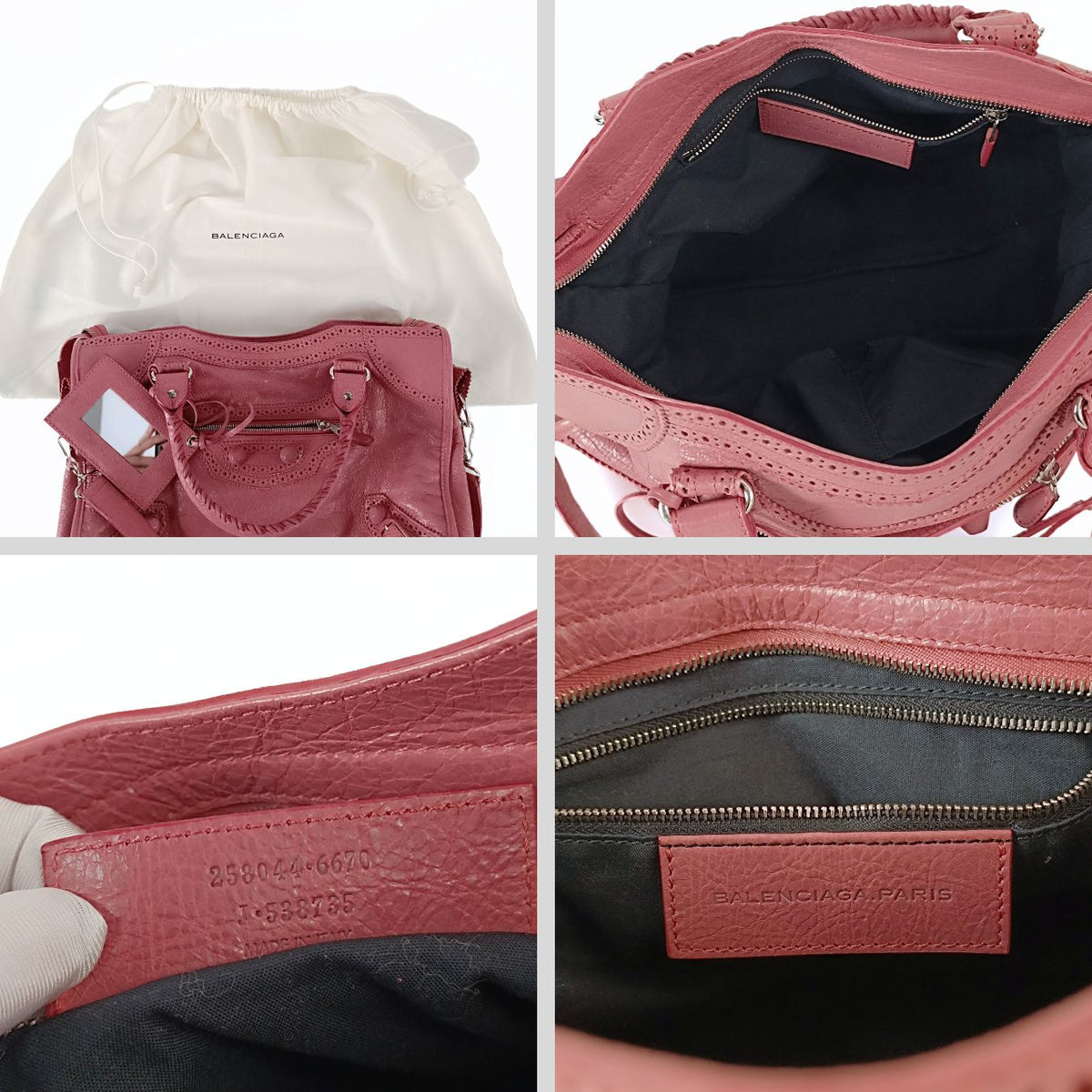 Balenciaga City shoulder bag in pink leather — Designer Shoulder Bag