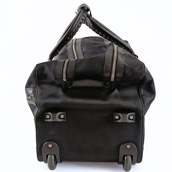 Balenciaga Trolley suitcase in black canvas and leather | Designer Luxury Handbag
