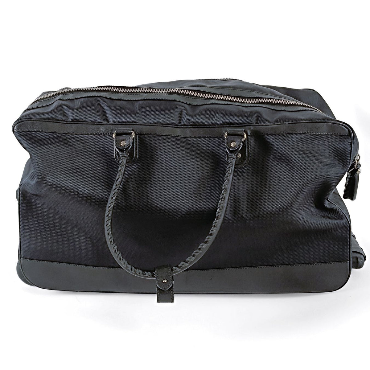 Balenciaga Trolley suitcase in black canvas and leather | Designer Luxury Handbag