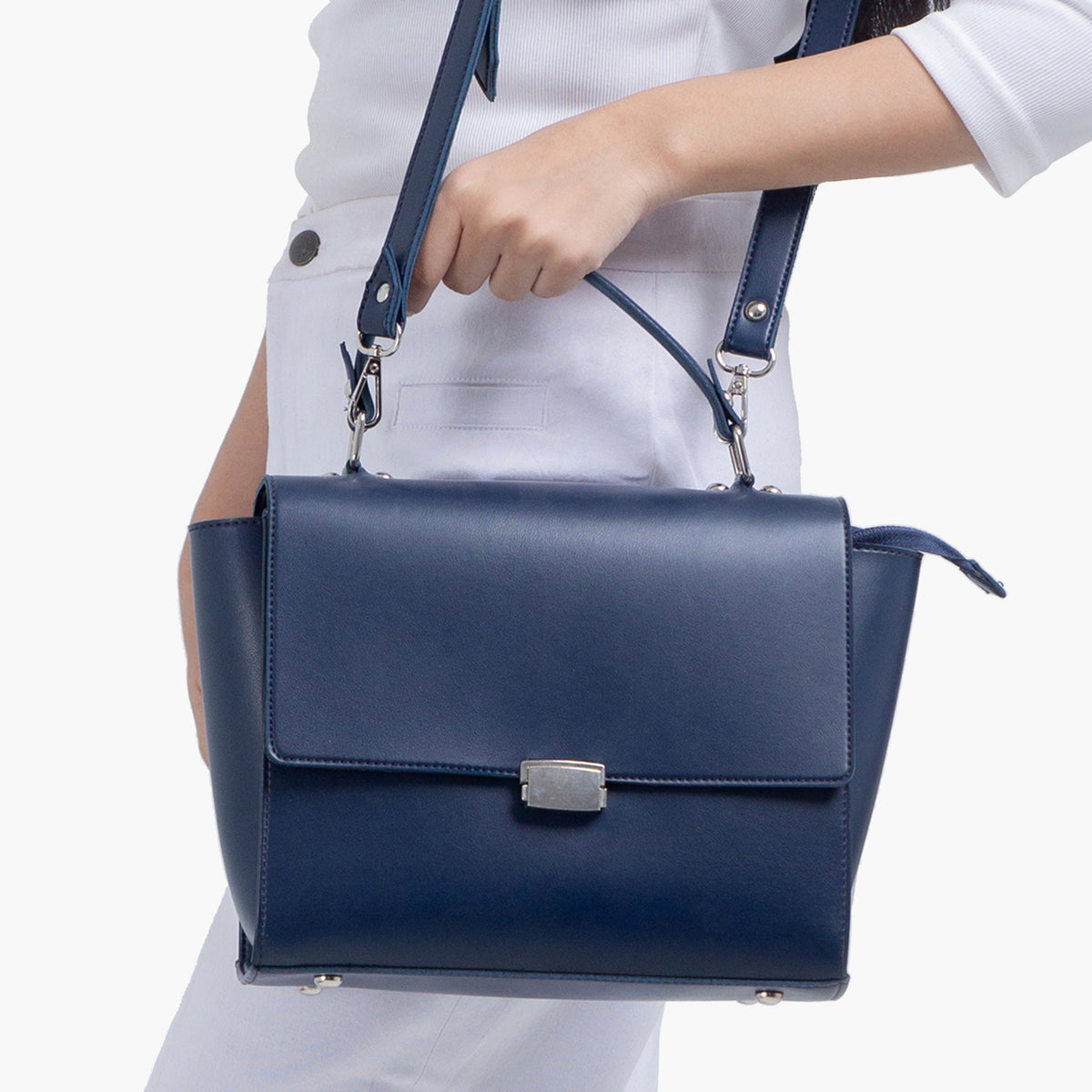 Ziva's Charm crossbody bag – side angle view (one versatile size)