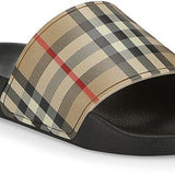 Burberry slides luxury designer piece front view