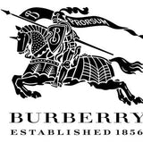 Close-up of Burberry handbags hardware and fine stitching