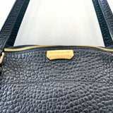 Close-up of Burberry tote bag hardware and fine stitching