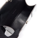 Balenciaga authentic luxury handbag Silver leather craftsmanship