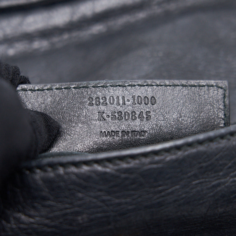 Balenciaga authentic luxury handbag Black leather craftsmanship