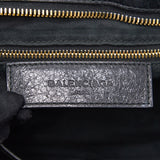 Side view of Balenciaga handbag Black premium designer bag