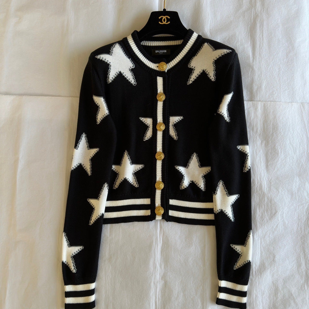 Balmain Cardigan – luxury designer piece at Bellvora