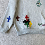 Back view of Chrome Hearts luxury Hoodie with clean finishing