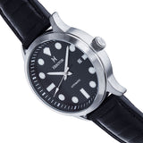 Close-up detail view of Heritor Automatic Bradford unisex watch