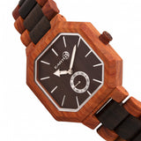 Close-up detail view of Earth Wood unisex bracelet