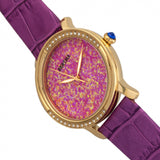 Side view of Bertha unisex pink watch