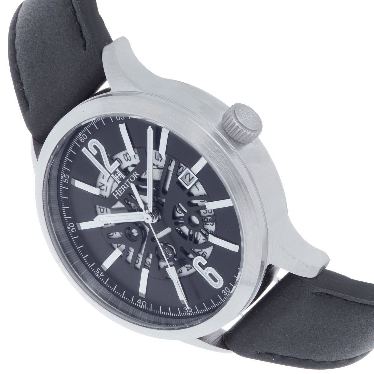 Angled view of Heritor Automatic Dayne unisex watch