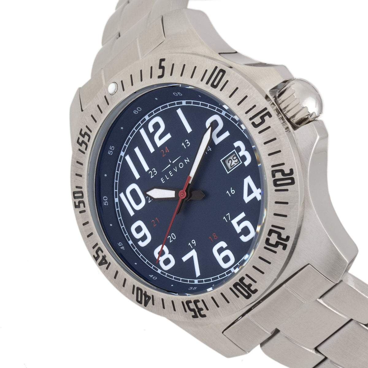 Side view of Elevon unisex watch
