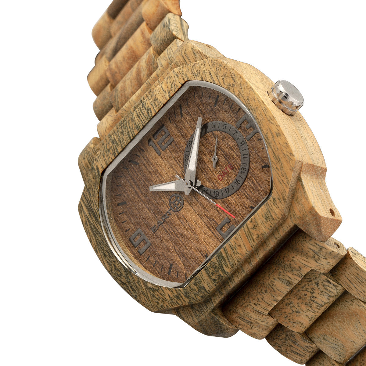 Side view of Earth Wood unisex bracelet