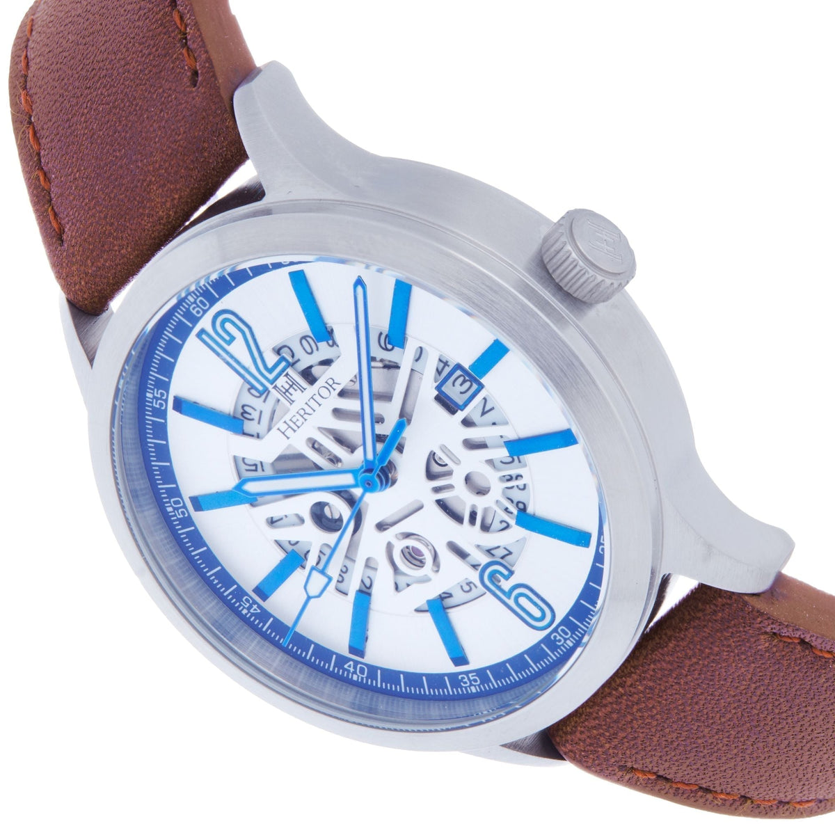 Front view of Heritor Automatic Dayne unisex watch