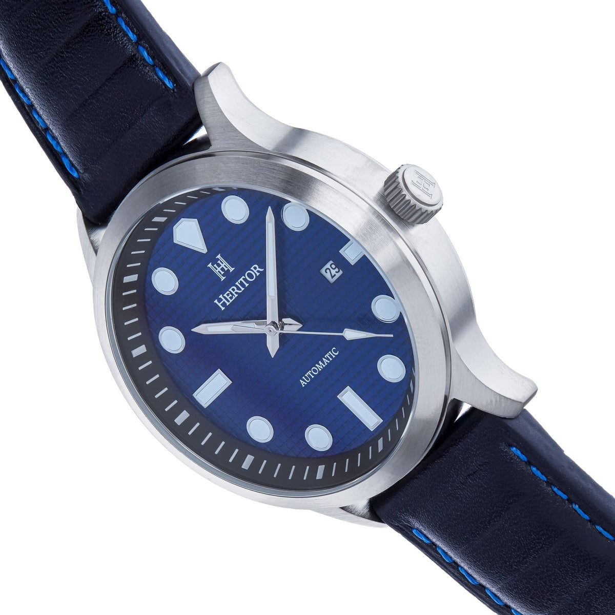 Full view of Heritor Automatic Bradford unisex watch