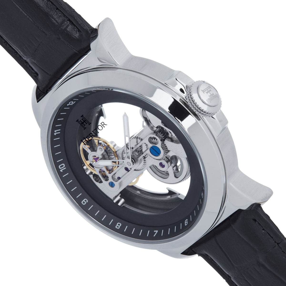 Side view of Heritor Automatic Xander unisex watch