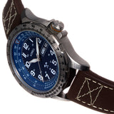 Side view of Axwell unisex brown watch