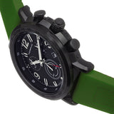 Side view of Morphic M93 Series unisex green watch